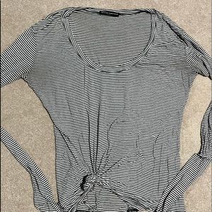 Brandy Melville LS striped top